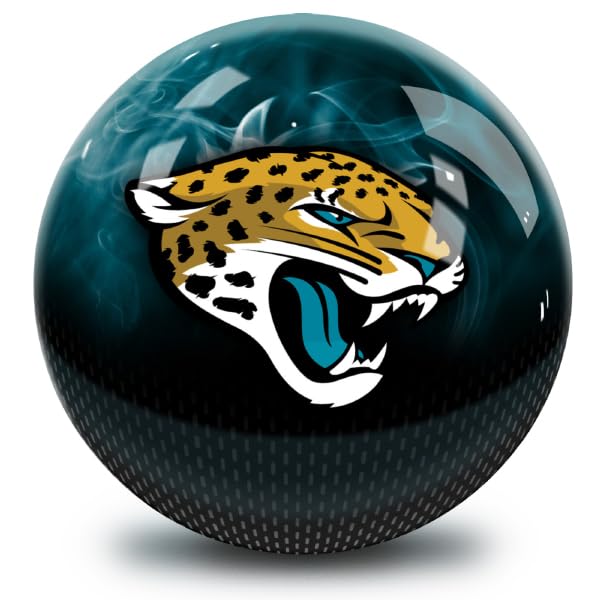 On The Ball Bowling NLF Jacksonville Jaguars Undrilled Bowling Ball (On Fire) - view 2