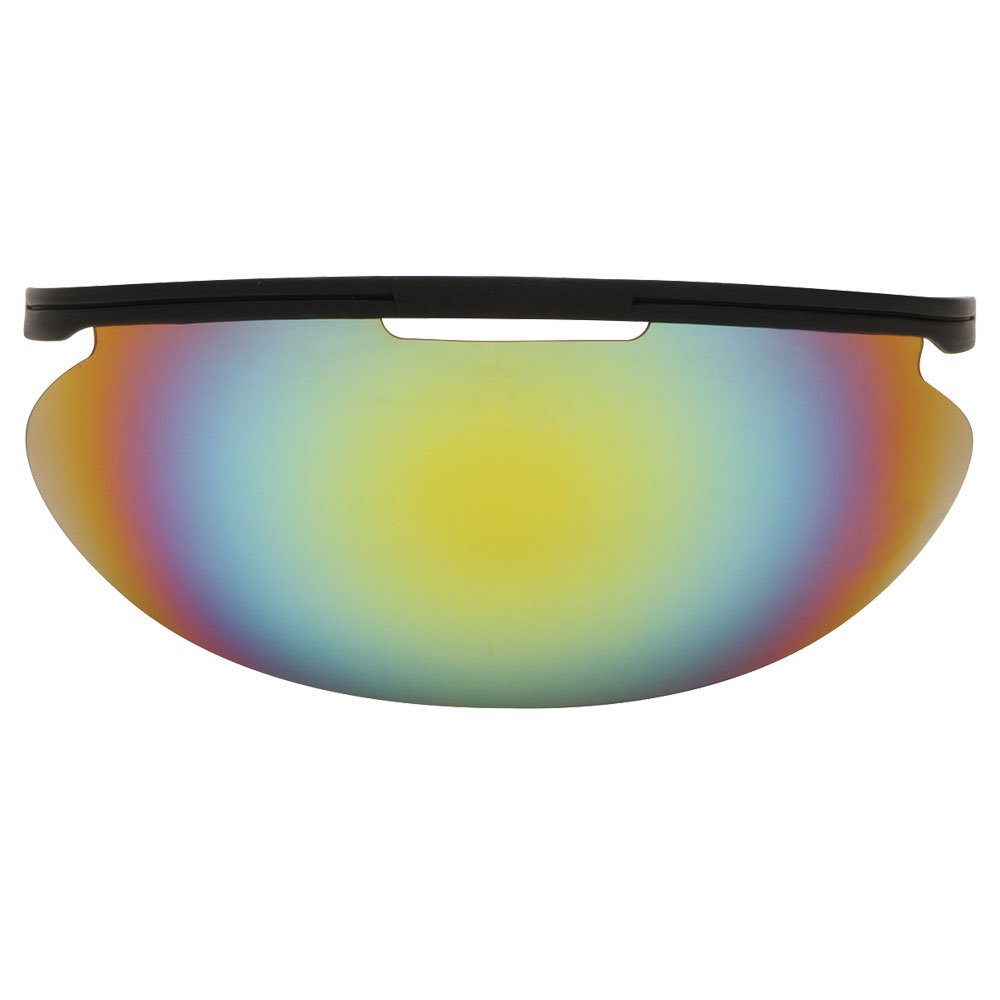 Diamond Iridium Baseball Face Mask Sun Visor, Multi Color - front view