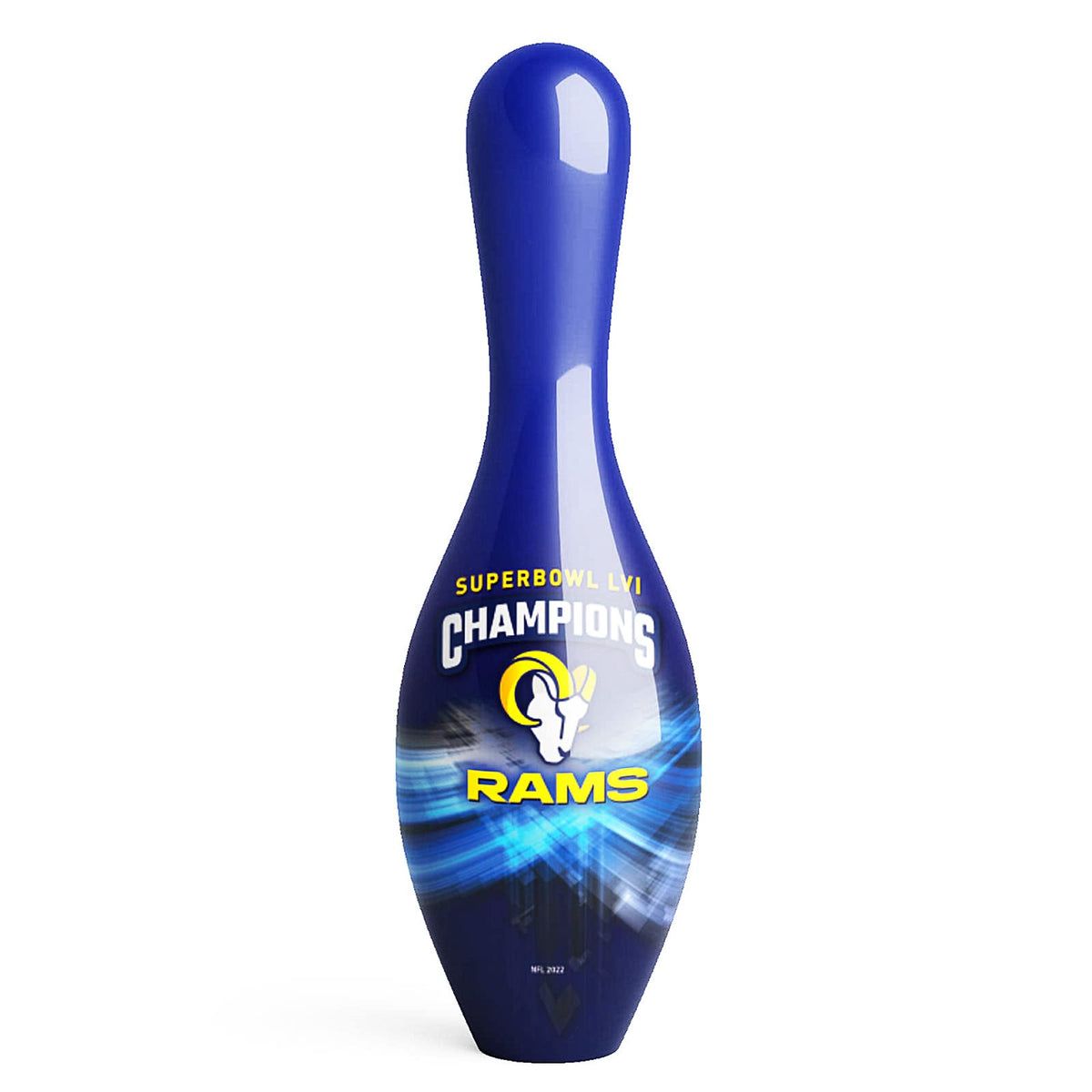 KR Strikeforce NFL UNDRILLED Los Angeles Rams Super Bowl LVI Champs Official Size Bowling Pin - view 2