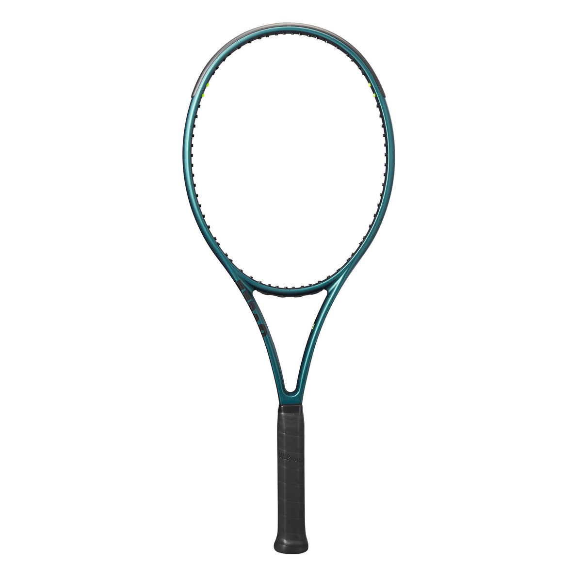 Wilson Blade 100L V9 Tennis Racket, Unstrung in Emerald Green - main view