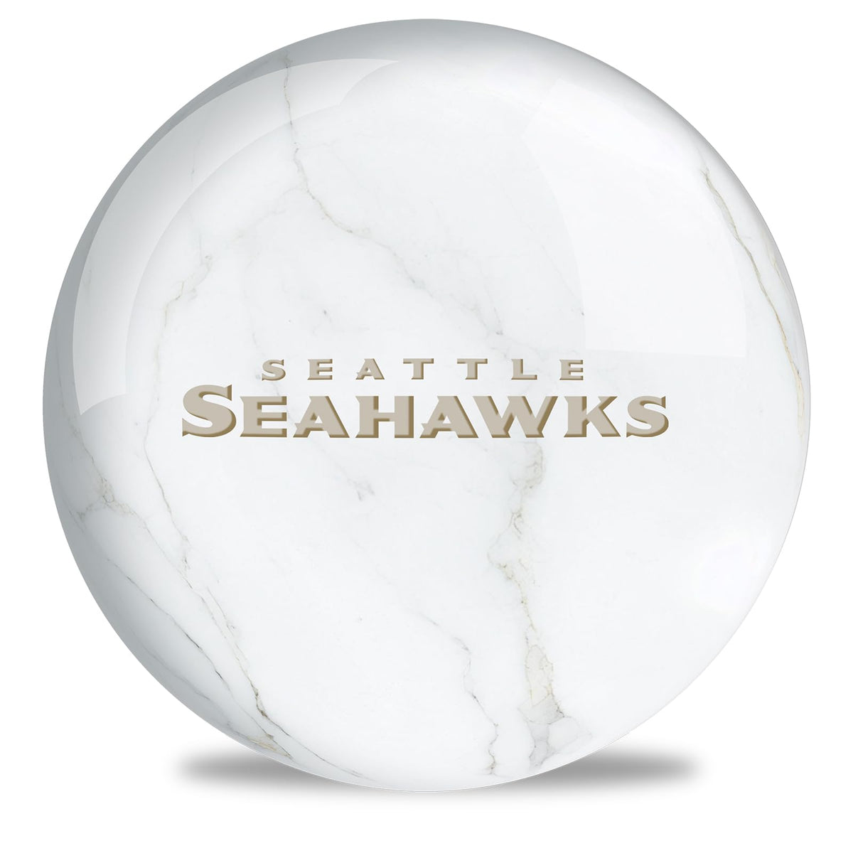 On The Ball Bowling NFL Seattle Seahawks Undrilled Bowling Ball (Marble) - view 1