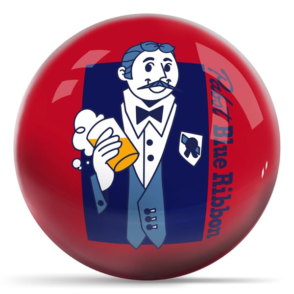 On The Ball Bowling Pabst Man with Beer Red - view 1