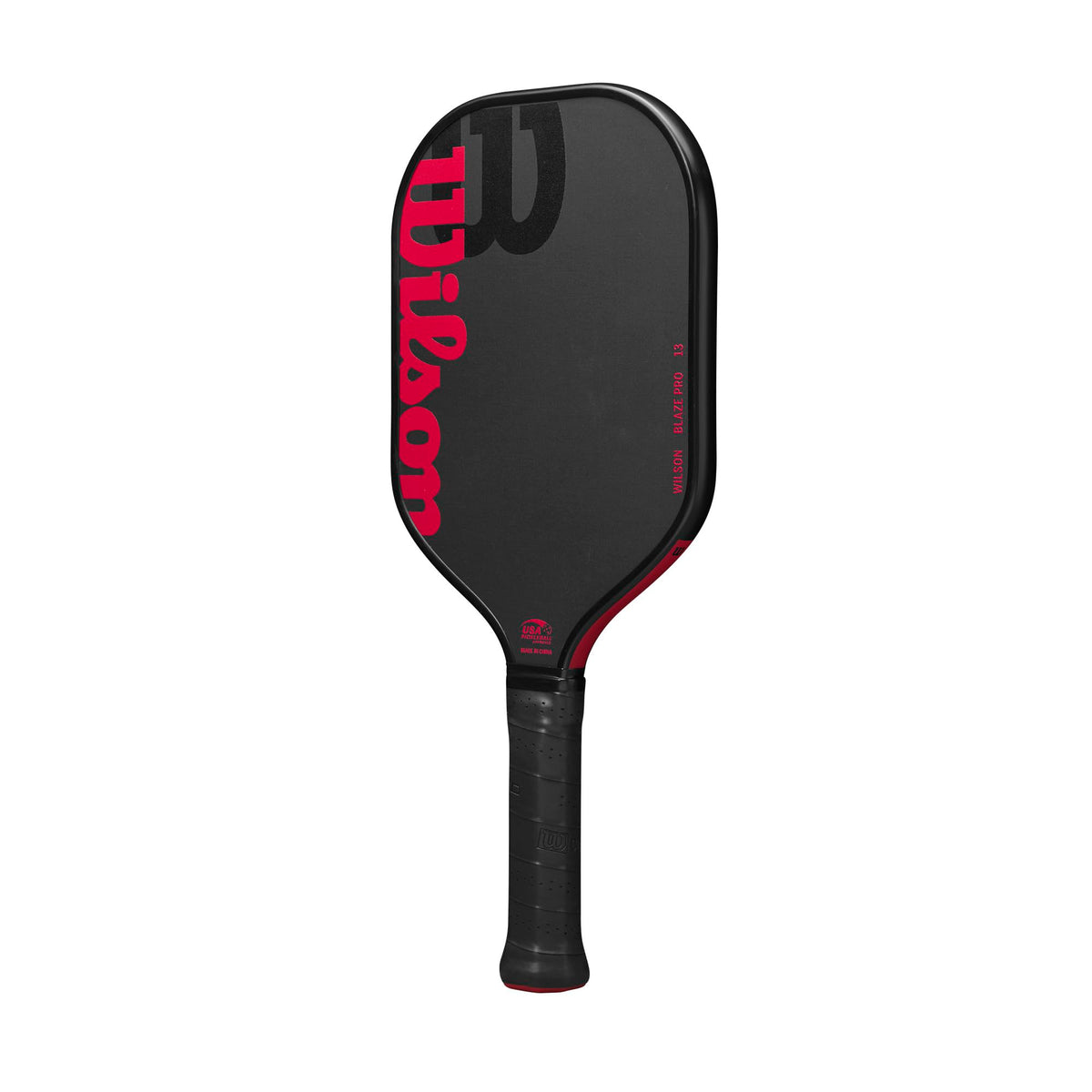Wilson Blaze Pro 13mm Raw Hybrid Pickleball Paddle, Black/Red - alternate view 2