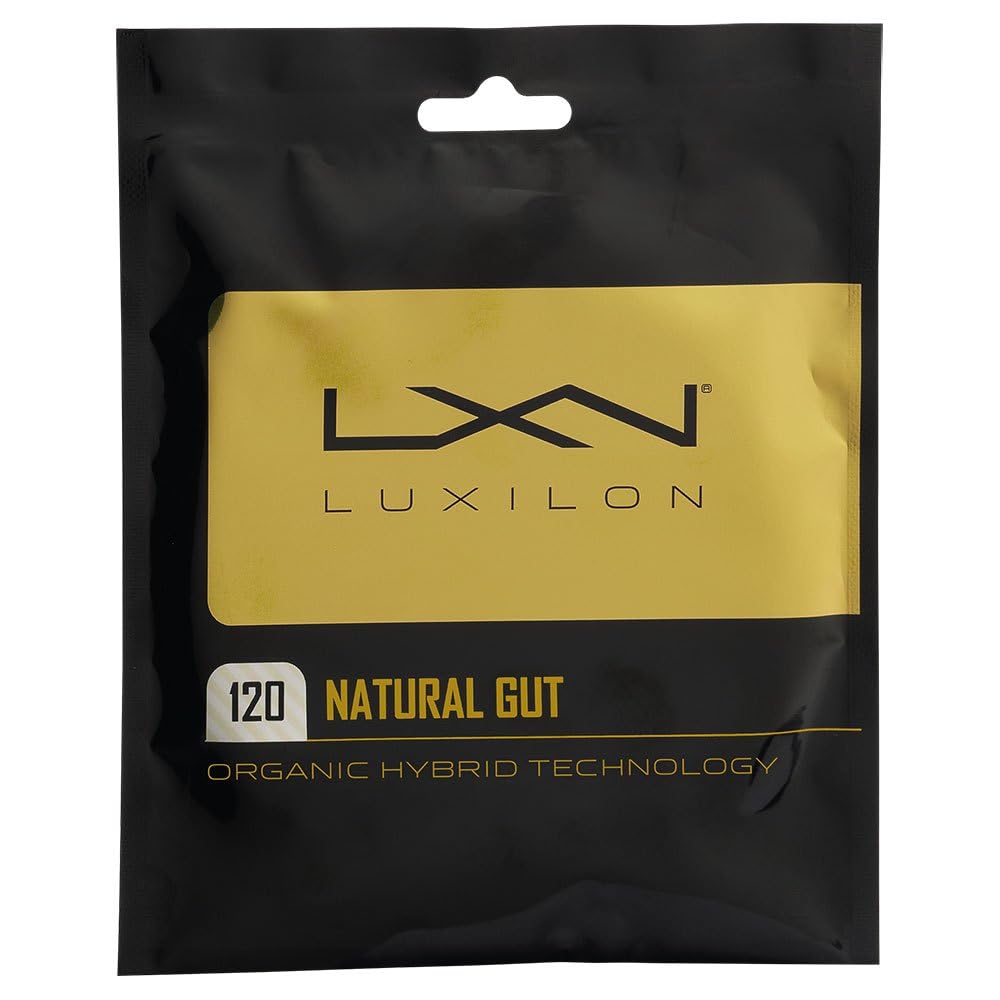 Luxilon Natural Gut 120 Tennis String Set, 17L Gauge, Natural - main view