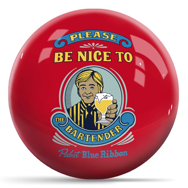On The Ball Bowling Pabst Please Be Nice to the Bartender Red - view 1