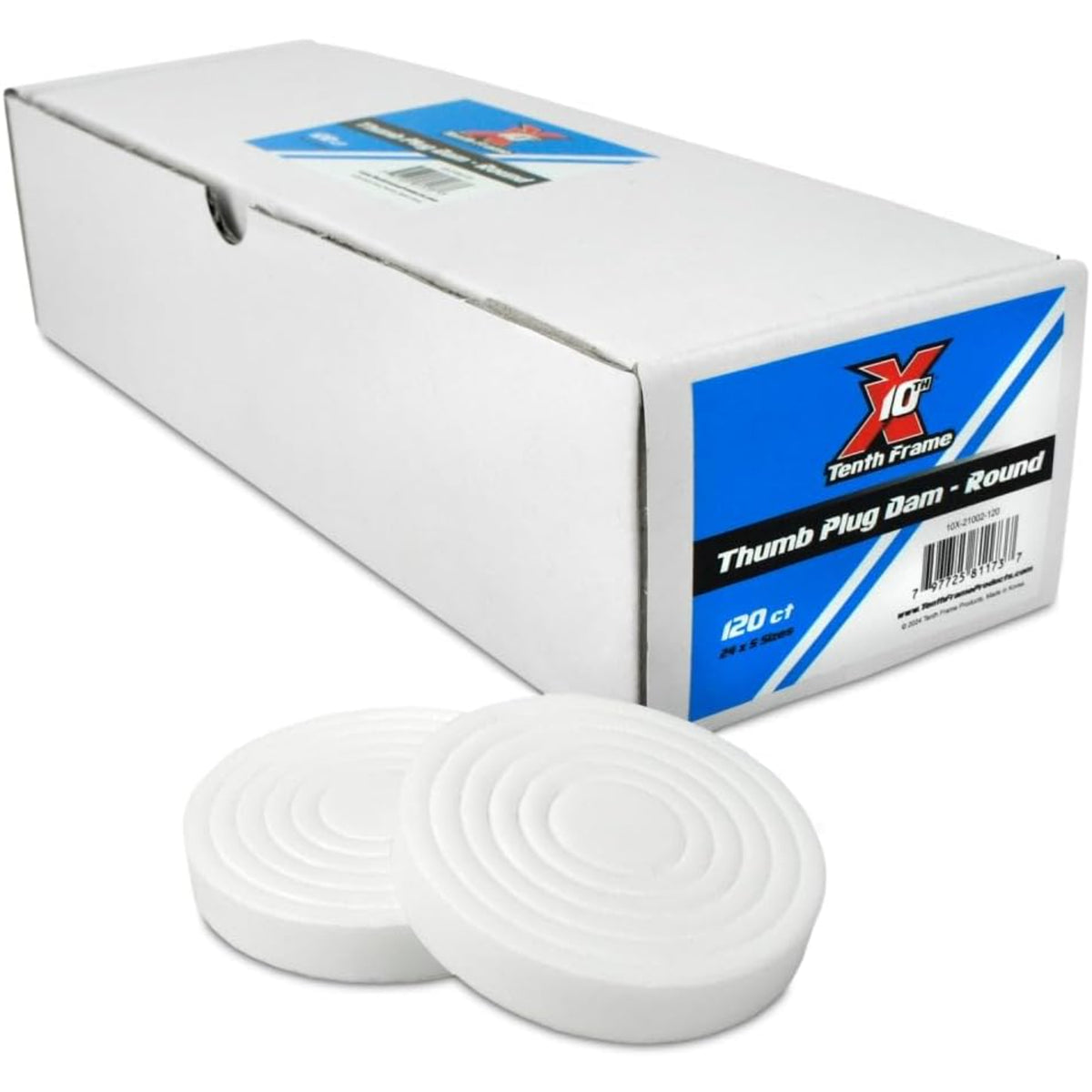 Genesis Tenth Frame Finger Thumb Dams - Round 120 Ct