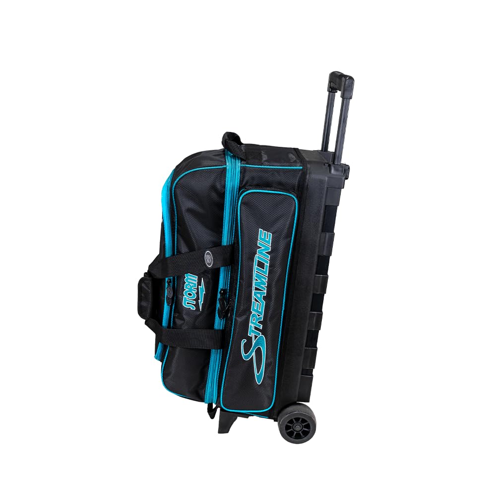 Storm 3-Ball Streamline Bowling Bag Black/Aqua - view 4