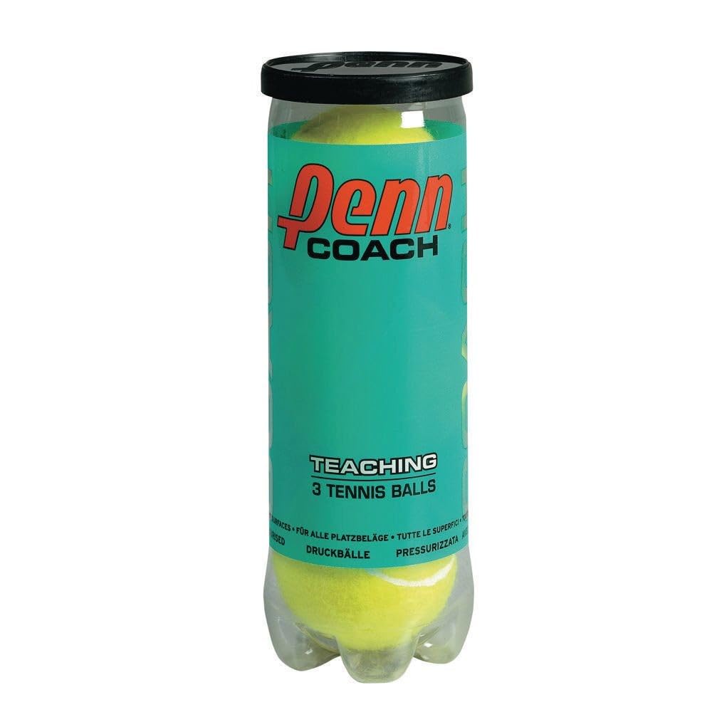 Penn Coach Practice Tennis Balls - 3 Can Pack - front