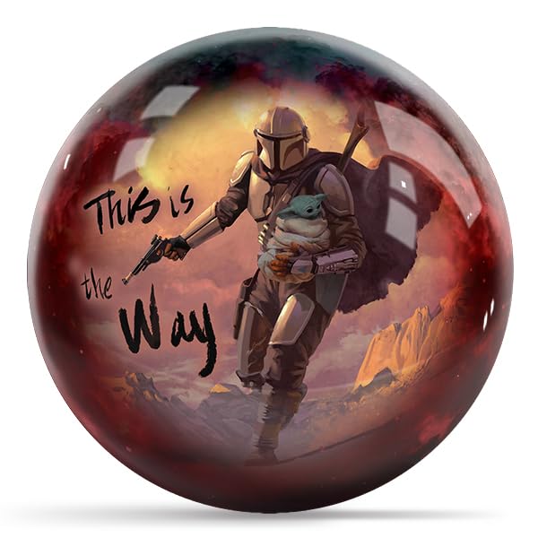 KR Strikeforce Star Wars Grogu Din Djarin Undrilled Bowling Ball - view 2