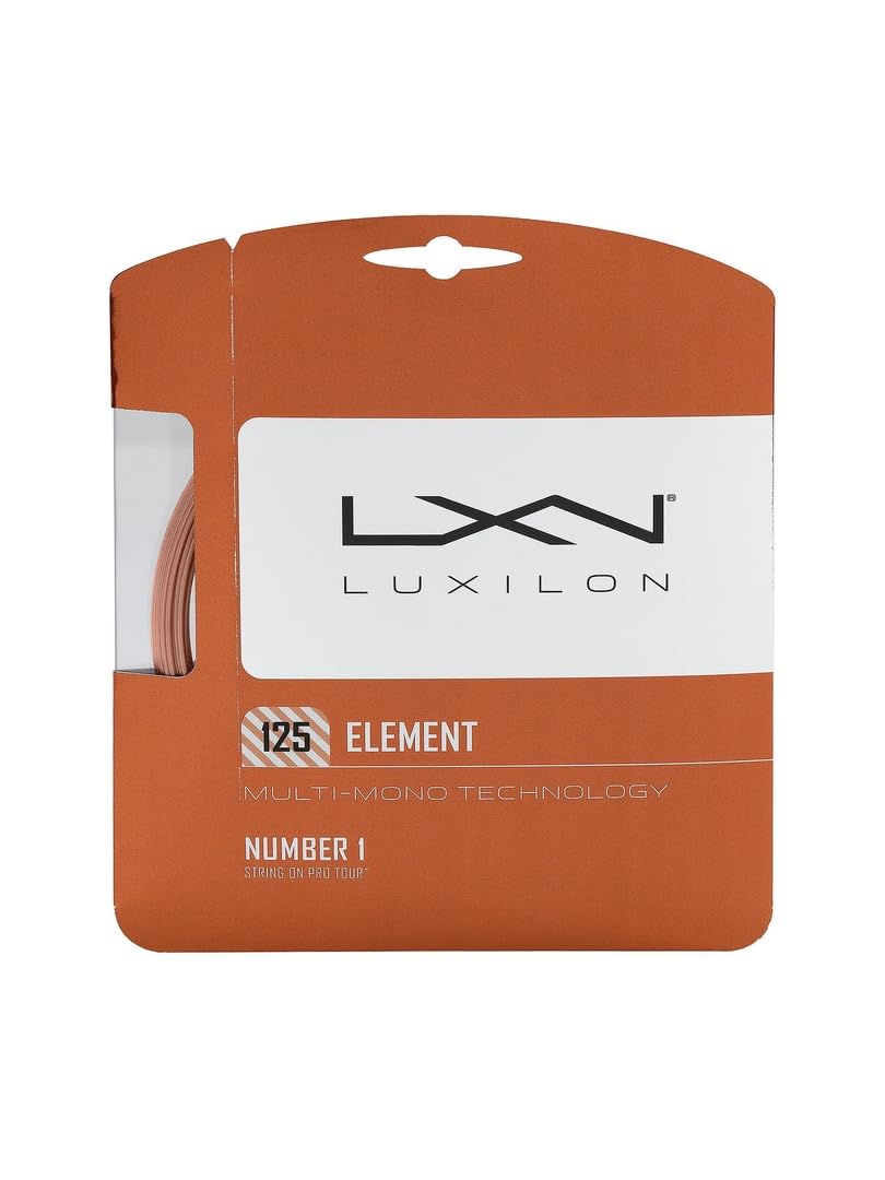 Luxilon Element Rough 130 Tennis String Set, 16 Gauge 1.30mm, Bronze - main view