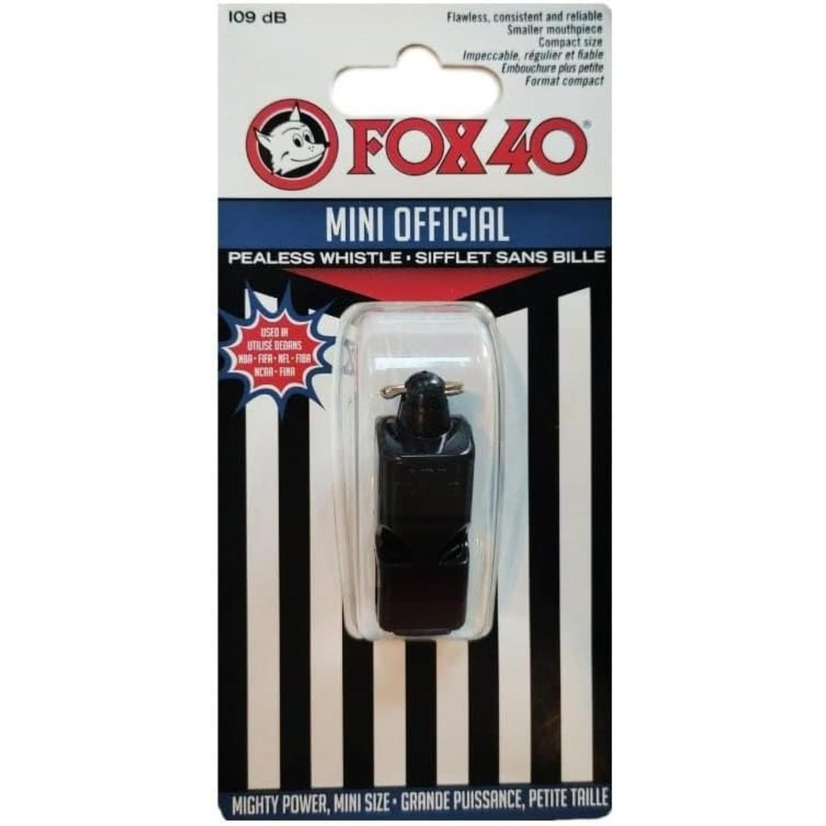 Compact handheld safety whistle with key ring attachment, designed for loud and reliable signaling in emergency or sporting situations.