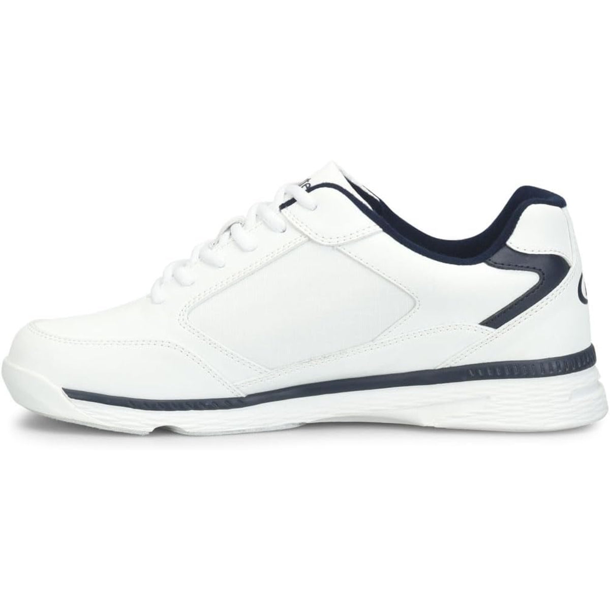 Dexter Mens Ricky V White Blue Wide Bowling Shoes