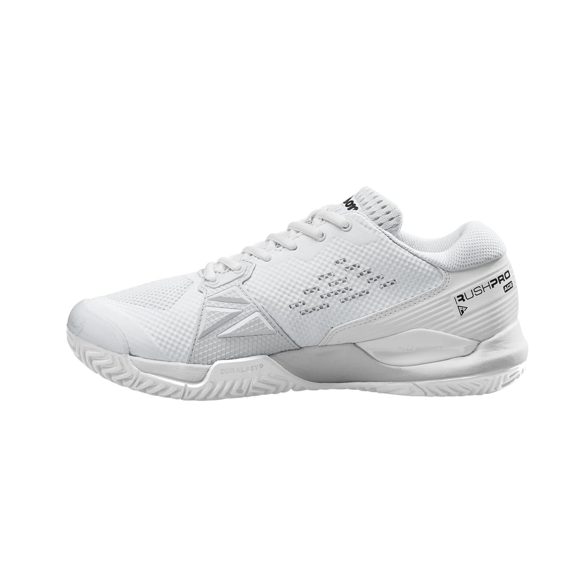 Wilson Rush Pro Ace Womens Tennis Shoes, White/White/Black - alternate view 3