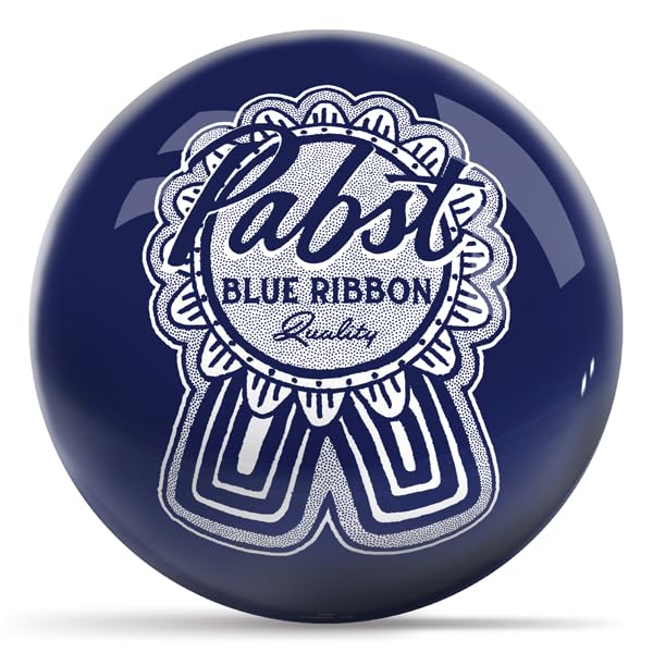 On The Ball Bowling Pabst Classic Ribbon Blue with White Logo - view 1