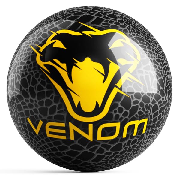 On The Ball Bowling Motiv Venom Spare Ball - Black/Gold - view 1