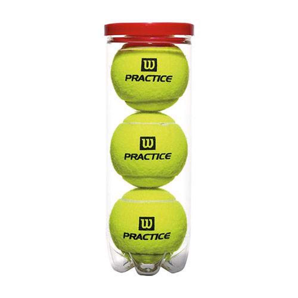 Wilson W Team Practice Tennis Balls, All Court Case of 72 in Yellow - main view