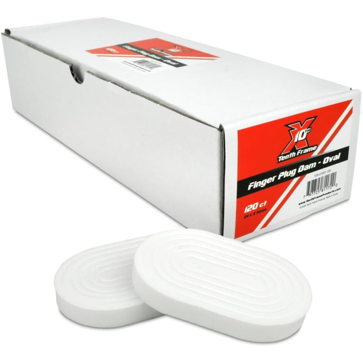 Genesis Tenth Frame Finger Thumb Dams - Oval 120 Ct