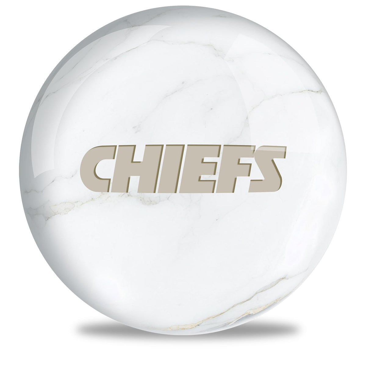 On The Ball Bowling NFL Kansas City Chiefs Undrilled Bowling Ball (Marble) - view 1