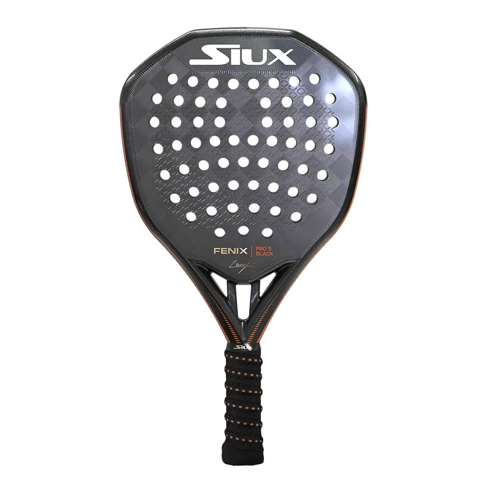 Siux Fenix Pro 5 Black Edition Padel Racket - front view