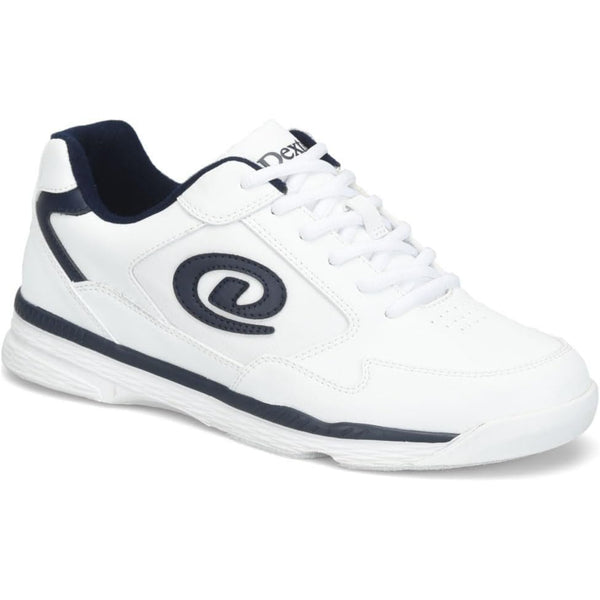 Dexter Mens Ricky V White Blue Bowling Shoes