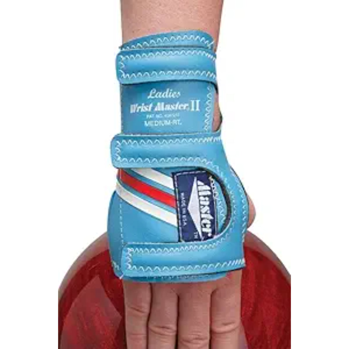 master-ladies-powder-blue-wrist-ii-bowling-glove