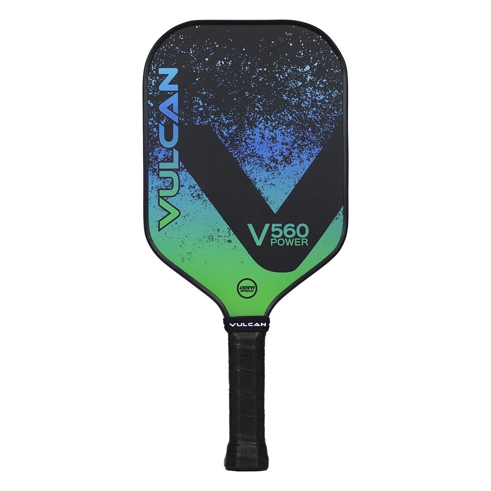 Vulcan V560 Power Pickleball Paddle in Vapor - Front View
