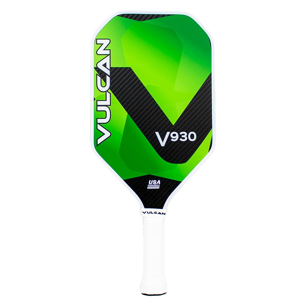 Vulcan V930 13mm Pickleball Paddle, Emerald - Front View