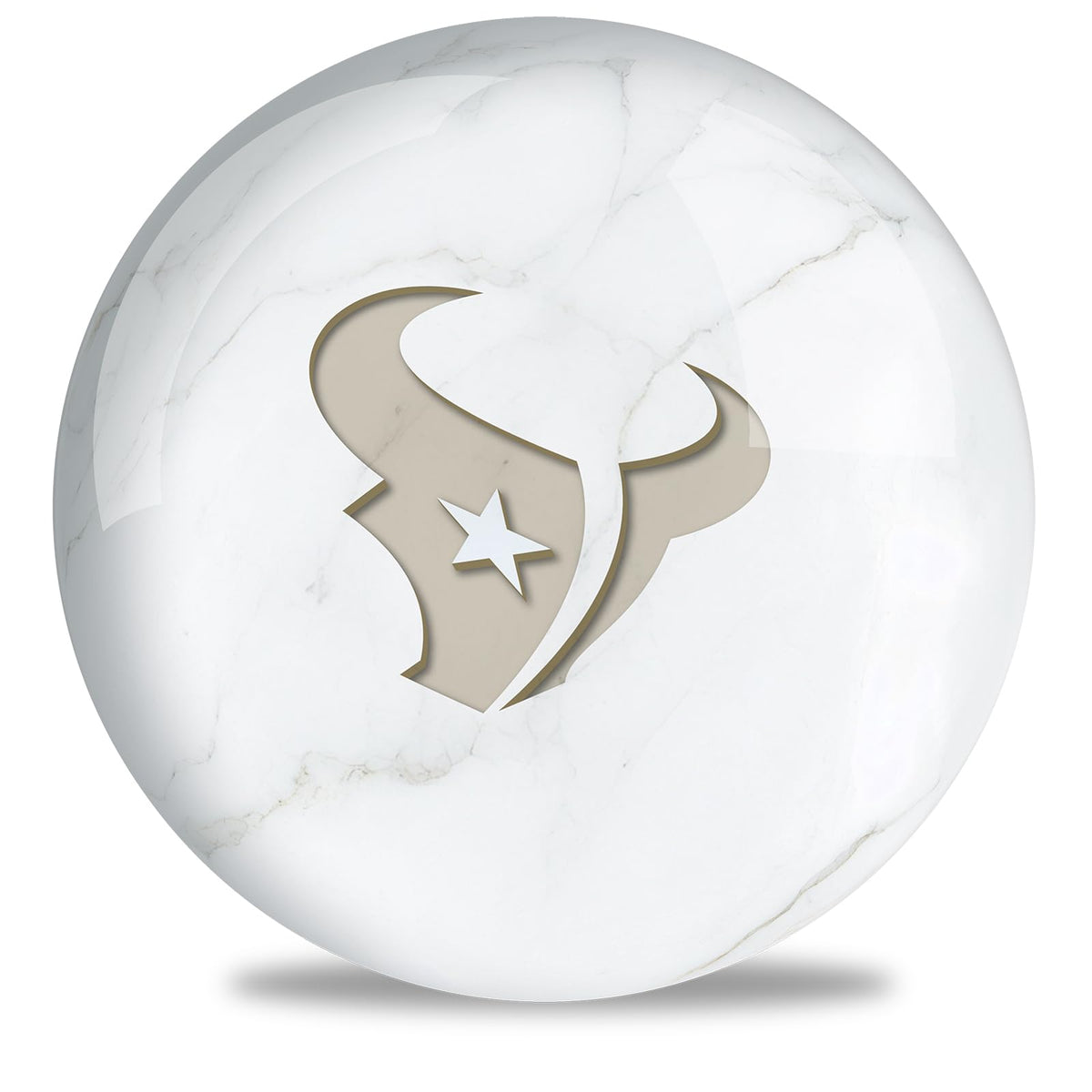 On The Ball Bowling NFL Houston Texans Undrilled Bowling Ball (Marble) - view 2