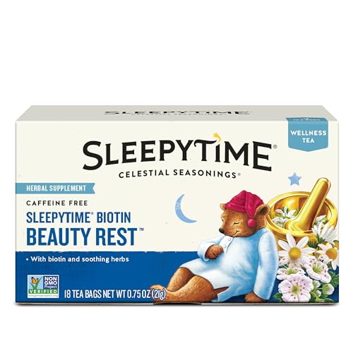 Celestial Seasonings Sleepytime Beauty Rest Tea, 18 bags (Case of 6)