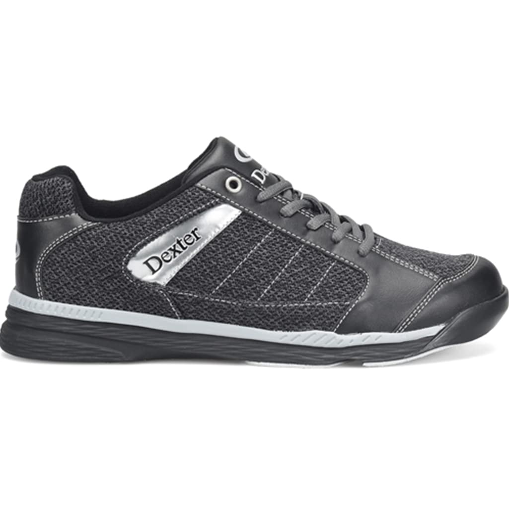 Dexter Mens Modern Bowling Shoes, Charcoal Knit - view 1