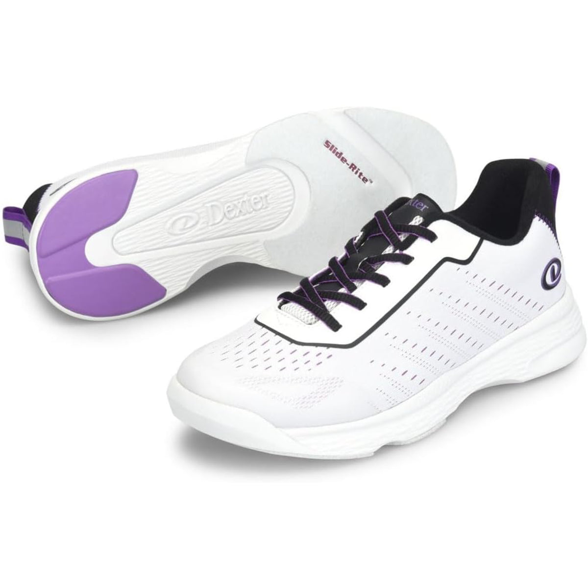 Dexter Trixie White Black Purple Women’s Bowling Shoes
