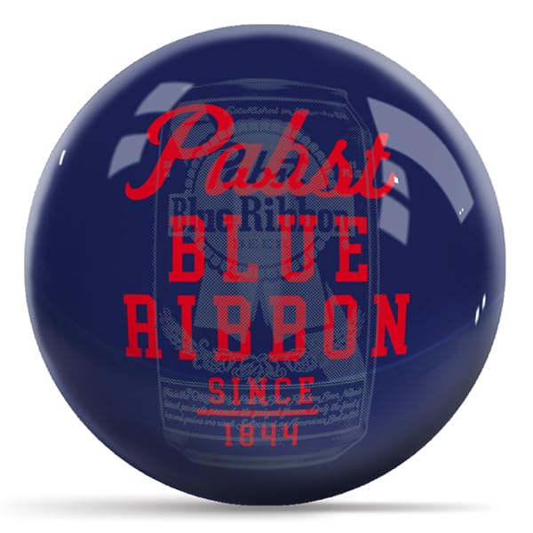 On The Ball Bowling Pabst Beer Mug Blue - view 2