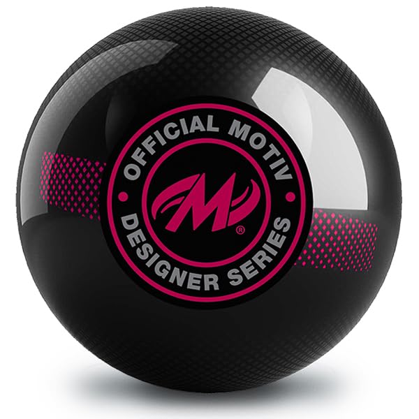 On The Ball Bowling Motiv Polyester Undrilled Bowling Ball (Jackal Crimsom) - view 2