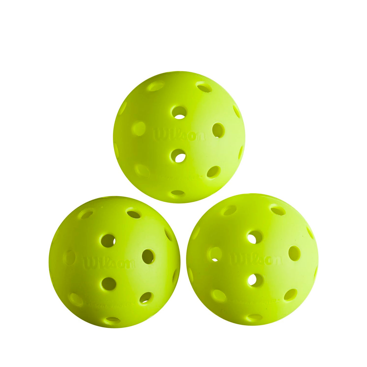Wilson TRU 32 Pickleball Balls - 3 Pack, Yellow - front