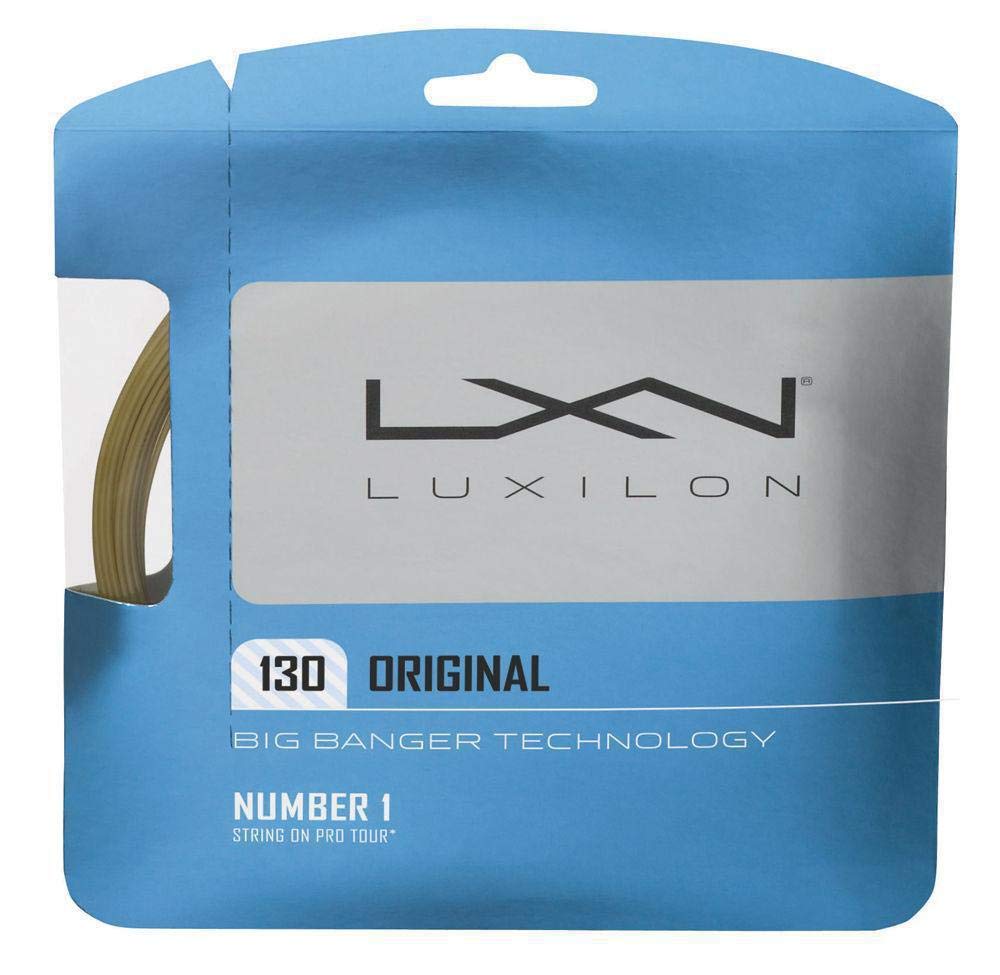 Luxilon Big Banger Original 130 Tennis String Set, 16 Gauge Amber - main view