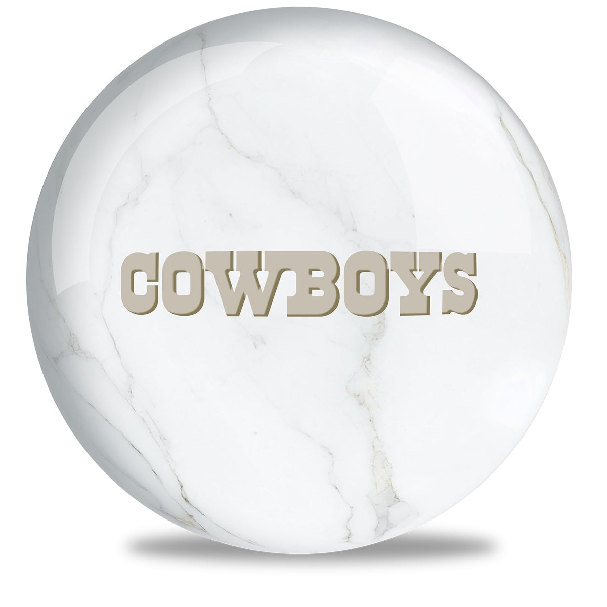 On The Ball Bowling NFL Dallas Cowboys Undrilled Polyester Bowling Ball (Marble) - view 1