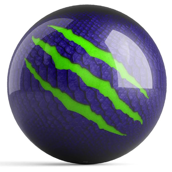 On The Ball Bowling Motiv Primal Spare Ball - Purple/Lime - view 2