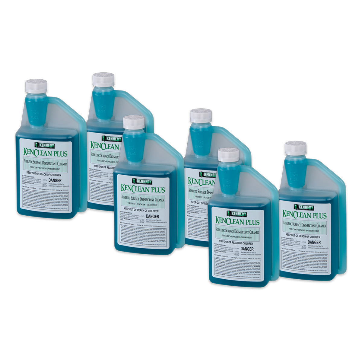 Kennedy KenClean Plus Athletic Disinfectant Cleaner Concentrate - 1 Quart (Pack of 6)