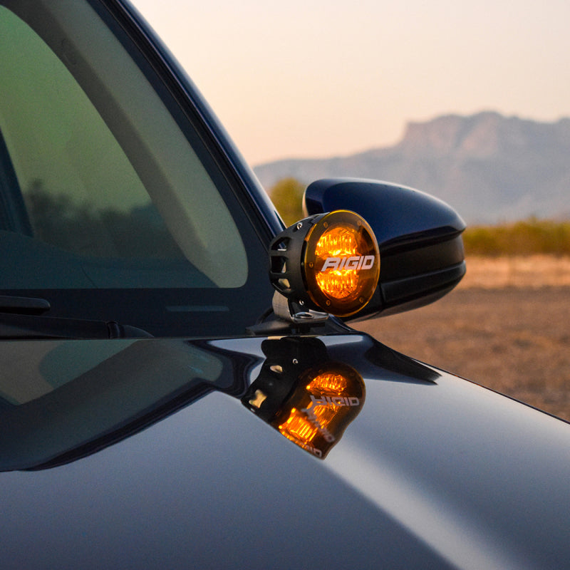 Rigid Industries 10-20 Toyota 4Runner A-Pillar Light Kit w/4in. 360-Series Drive - View 2