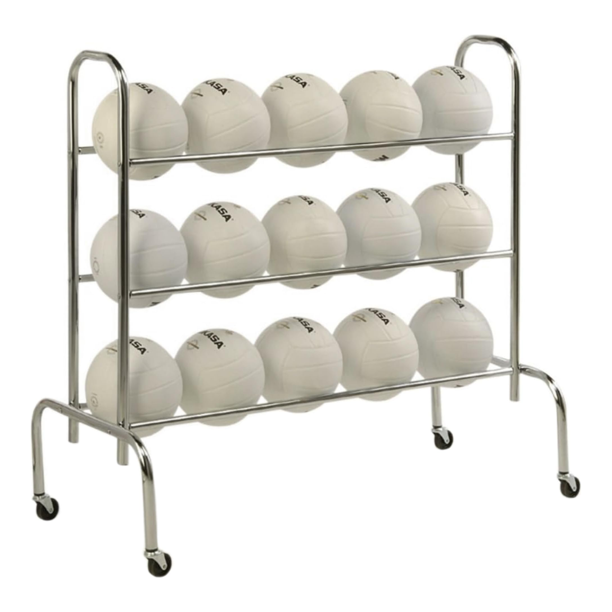 Tandem Sport Ball Rack in 3 Tier - Front View