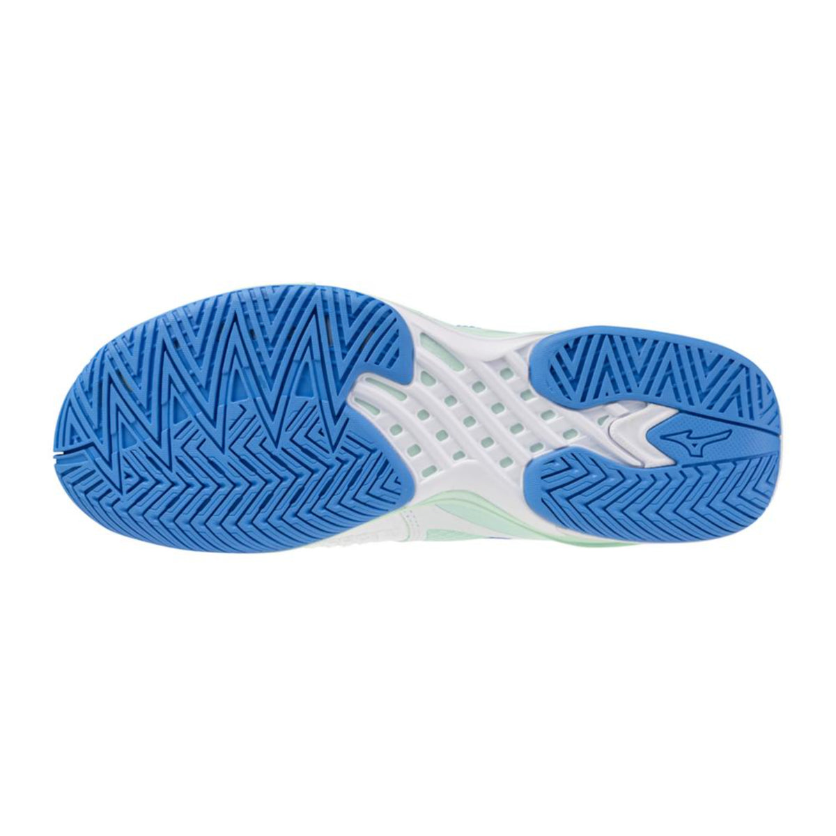 Mizuno Wave Exceed Tour 6 AC Women's White-Frontier Blue Tennis Shoe