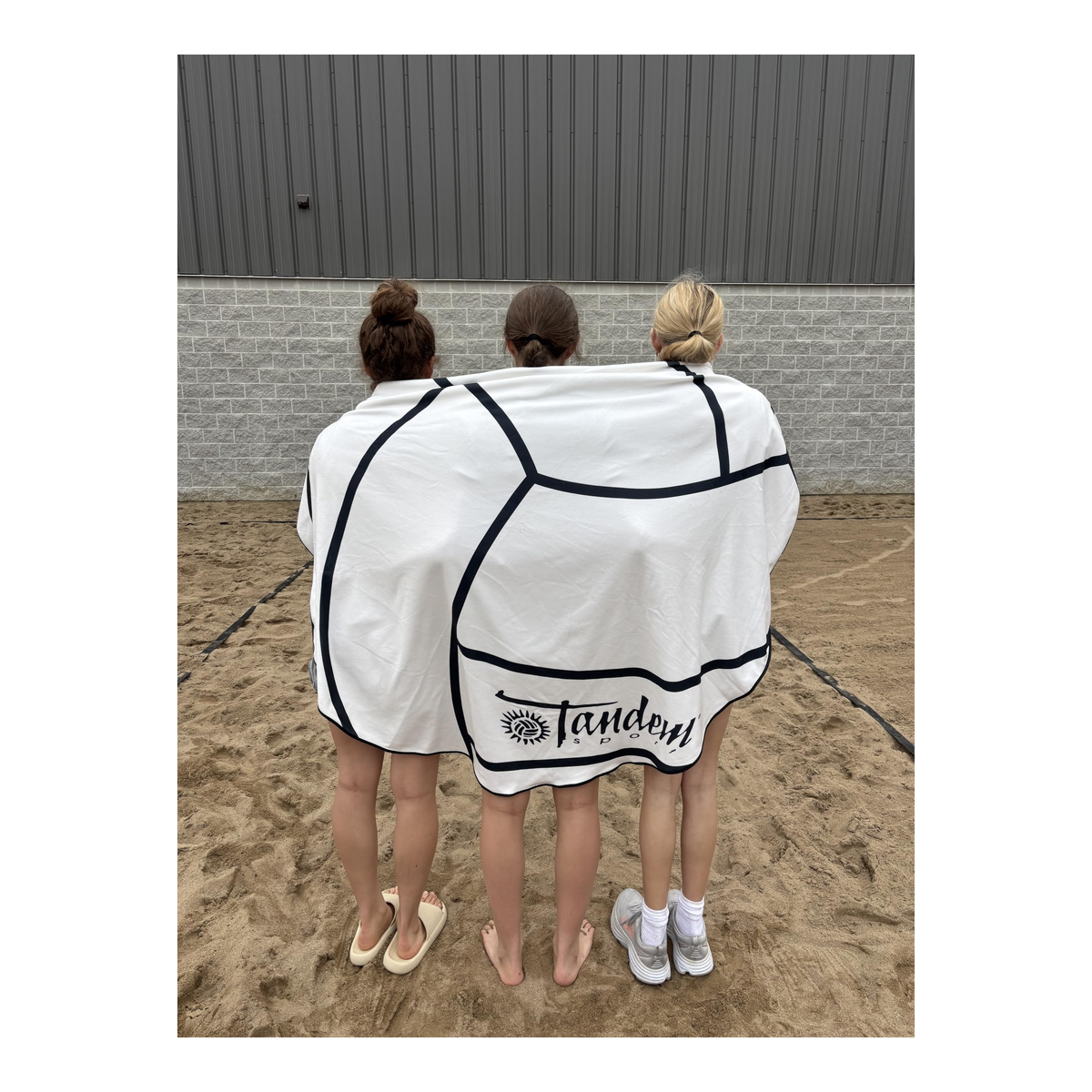 Tandem Sport Round Volleyball Beach Towel - Alternate View 2
