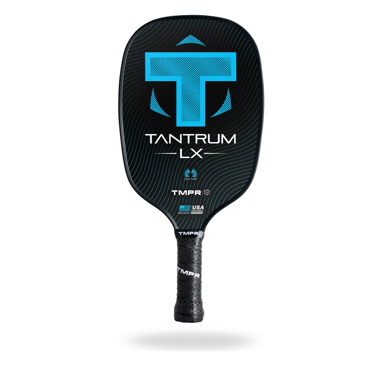 TMPR Tantrum LX Pickleball Paddle in Blue - Front View