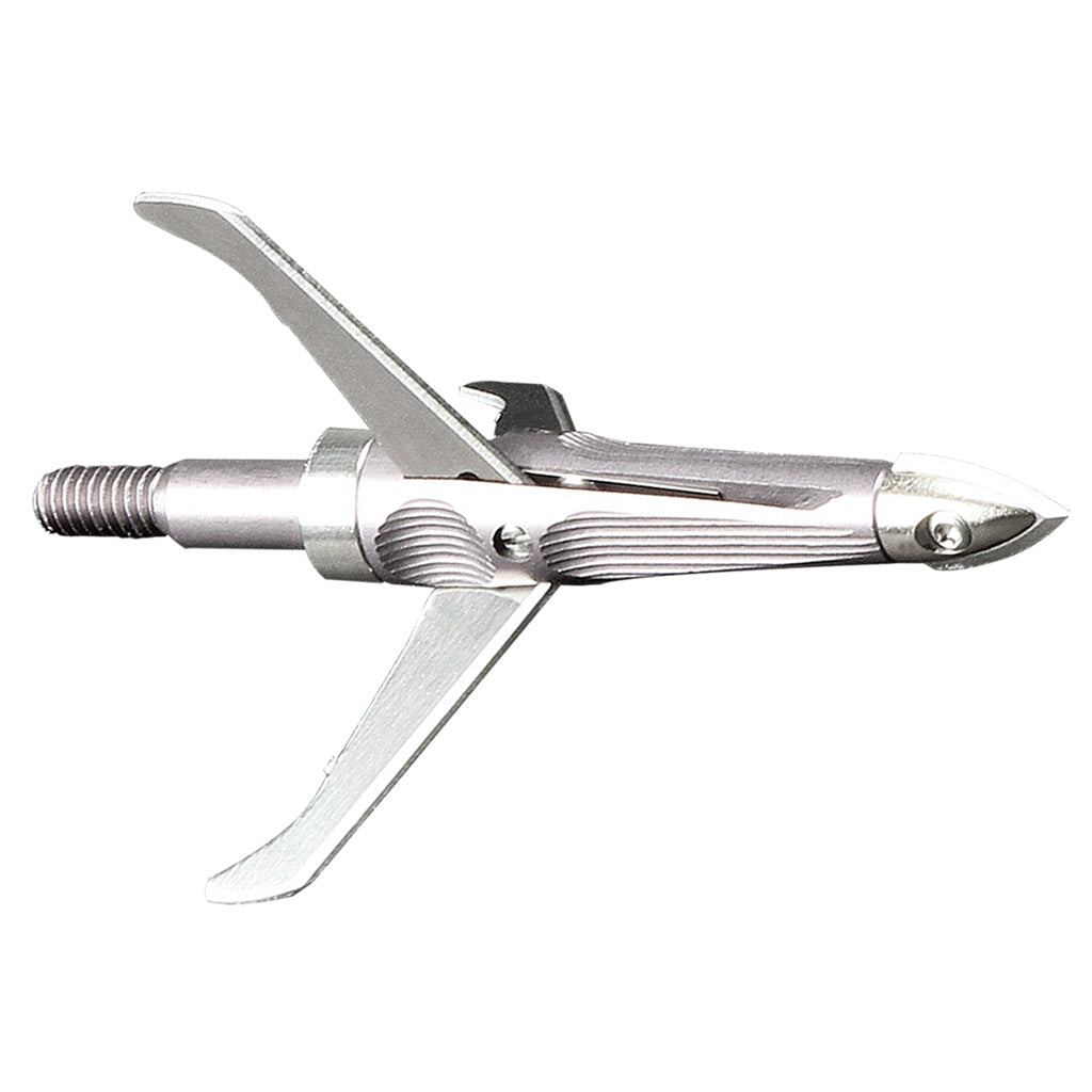 New Archery Products NAP Spitfire Maxx Broadheads in Black/Silver 125 gr. - Front View