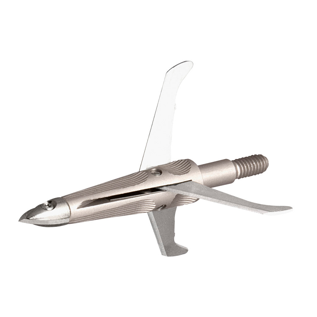 New Archery Products NAP Spitfire Maxx Broadheads in Silver 100 gr. - Front View