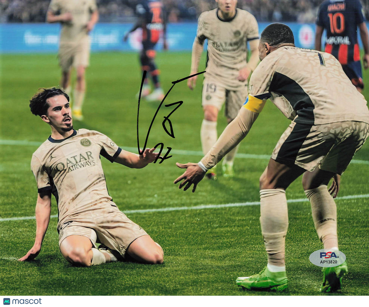 Vitinha Signed 8x10 Photo PSA Soccer PSG