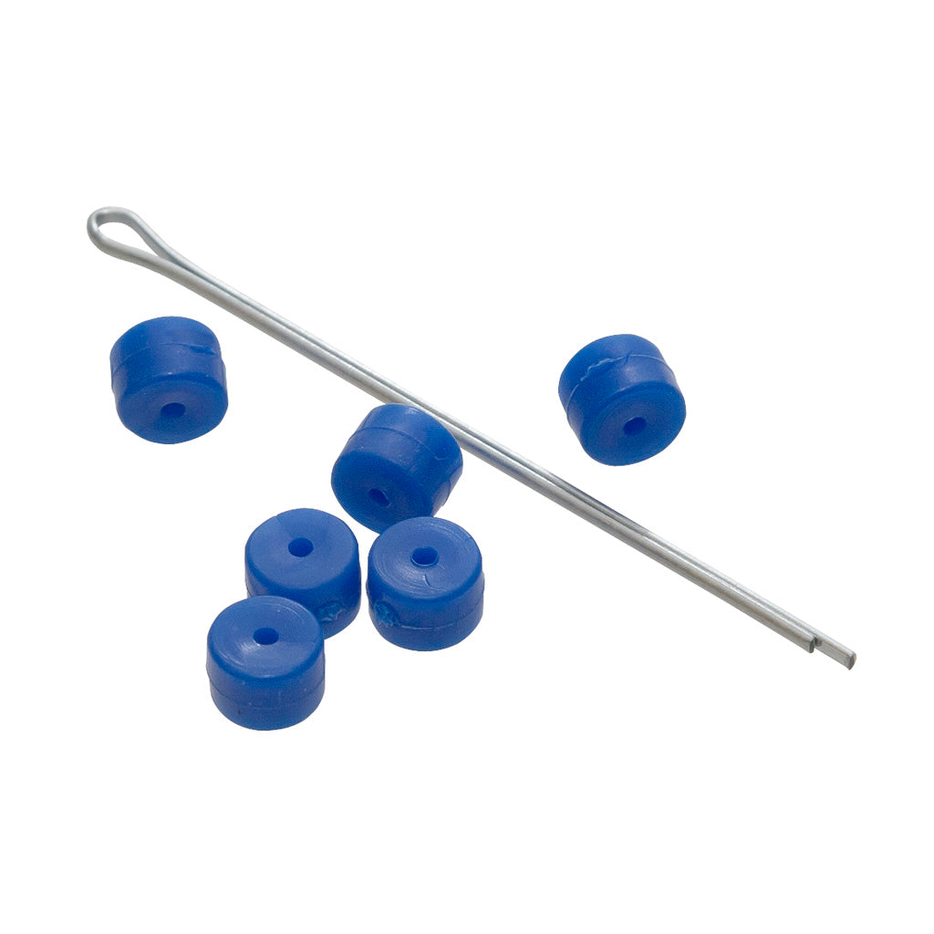 October Mountain Turbo Button 2.0 in Blue 5 pk. - Front View