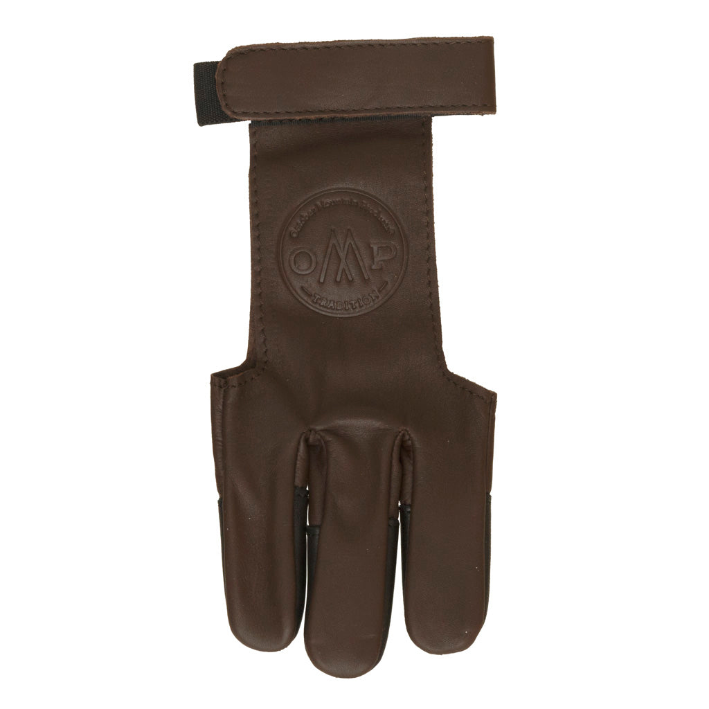 October Mountain Shooters Glove in Brown Large - Front View