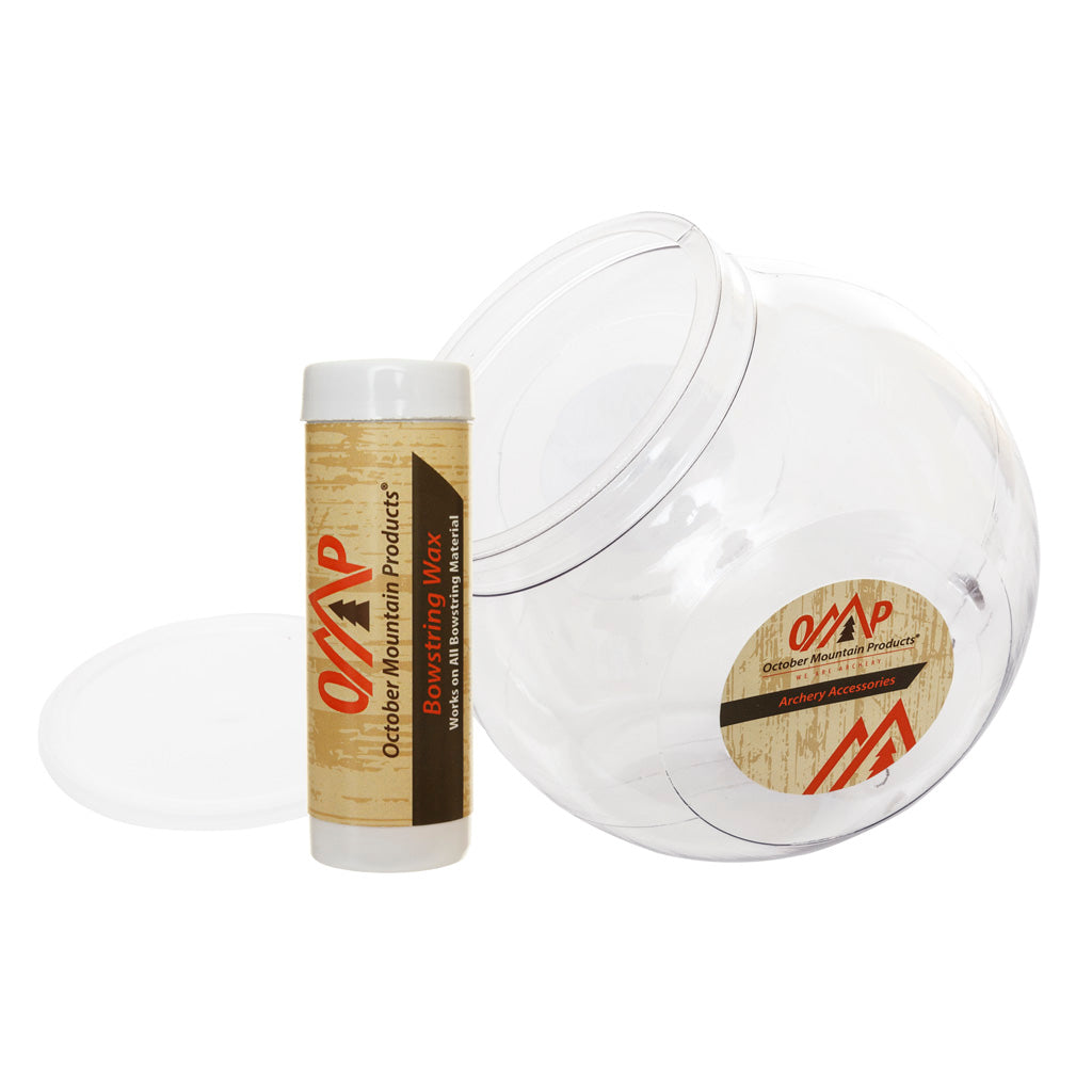 October Mountain Bowstring Wax in Counter Display 1 oz. 10 pk. - Front View