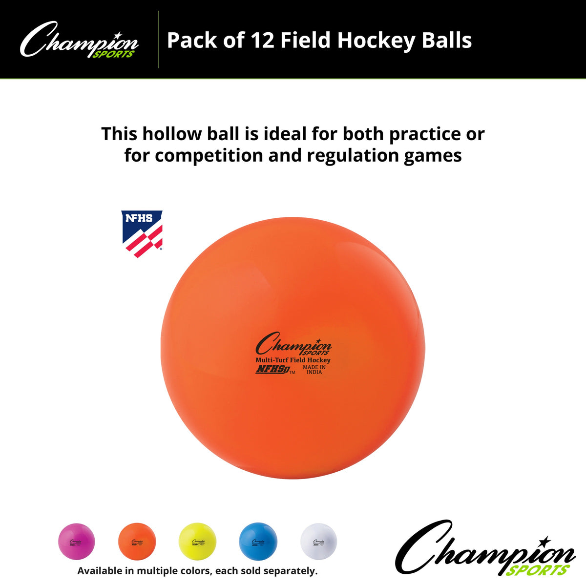 Champion Sports Field Hockey Balls, Dozen - Alternate View 11